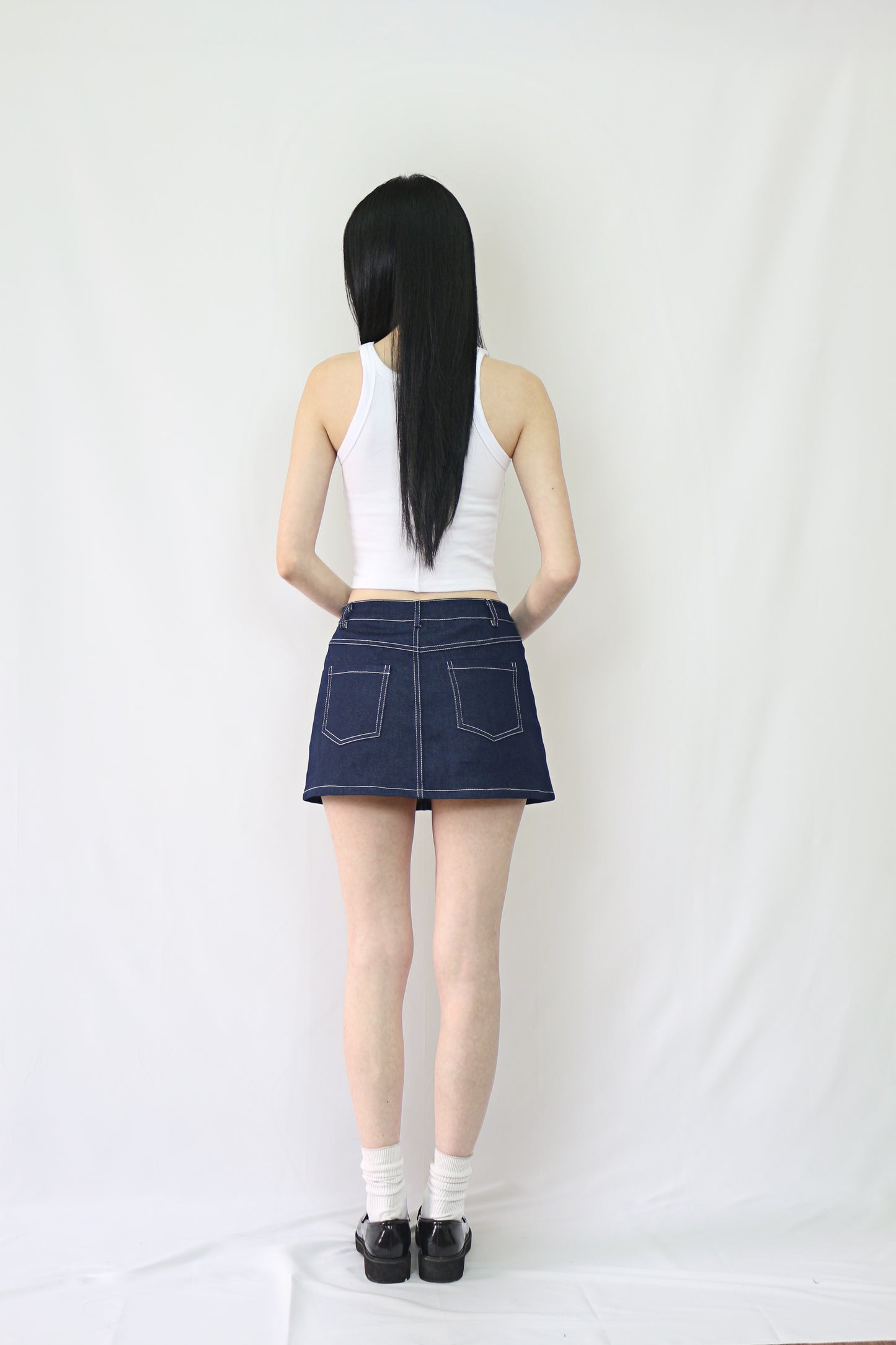 Dark Denim Mini Skirt