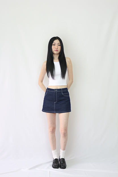 Dark Denim Mini Skirt